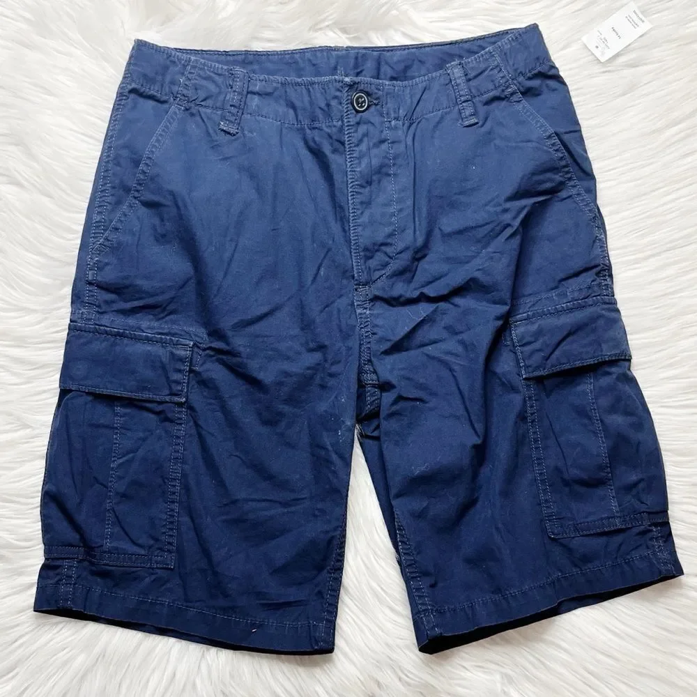 Gap My 3 Solid cargo shorts indigo blue size 14 Husky